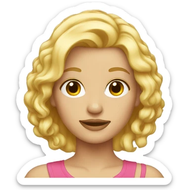 Blonde sticker