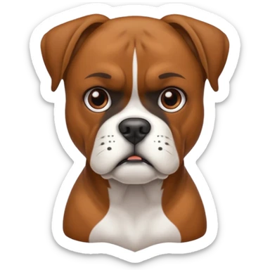 Boxer dog sticker