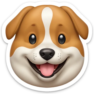 dog happy sticker