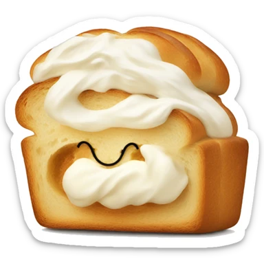 bread with cream sticker