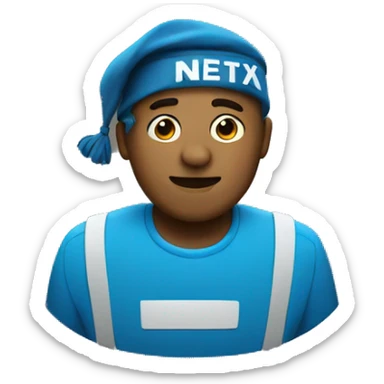 Blue Netflix Logo sticker