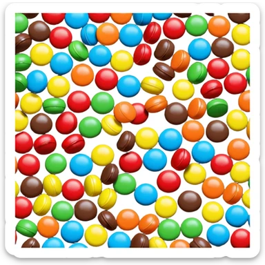 M&M's sticker