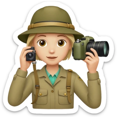 
wild life photographer sticker