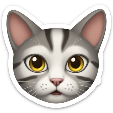 Cat with tension  sticker