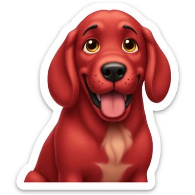 Clifford the big red dog sticker