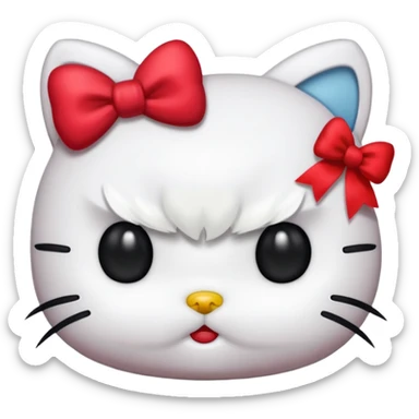 hello kitty angry sticker
