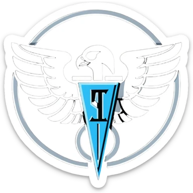 Hermes Society secret symbol with silver bar sticker