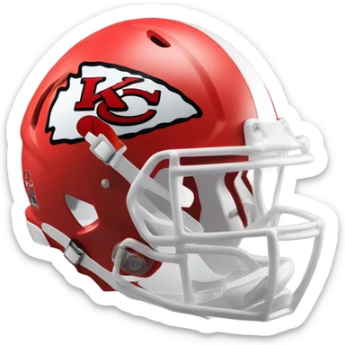 Kansas City Chiefs helmet sticker