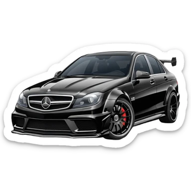 Modded Mercedes c63 sticker