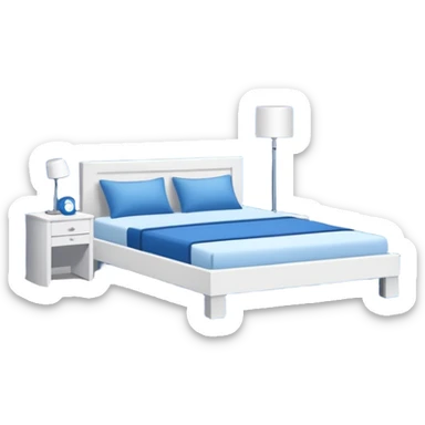 blue bedroom sticker