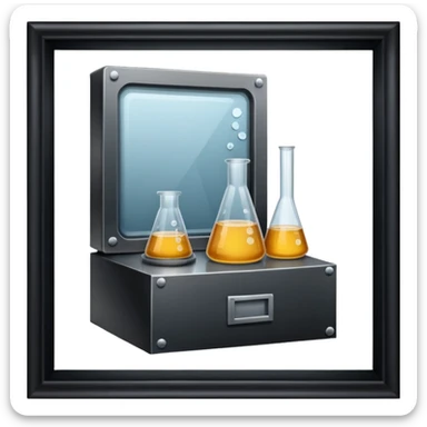 Secretive lab in a deserted place sticker