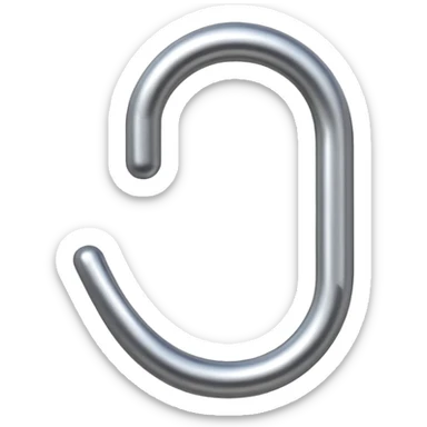 wire and iron hook sticker