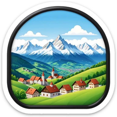 germany austria switzerland sticker
