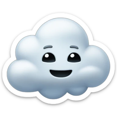 A cloud that is actually a secret agent spy sticker