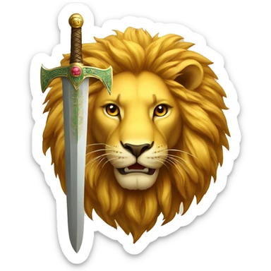 lion with sword and sun The symbol of Iran sticker