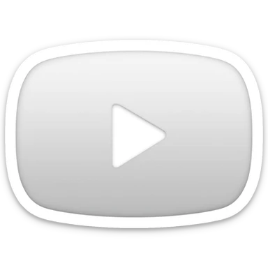 white YouTube  sticker