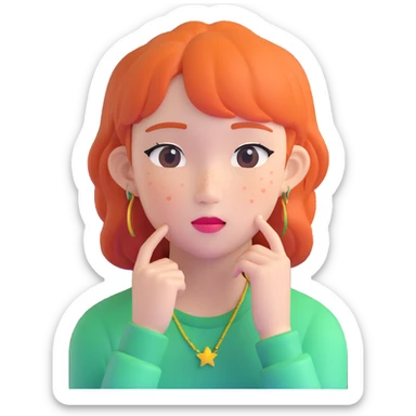 Felix from Stray Kids, Australian K-pop idol with freckles sticker