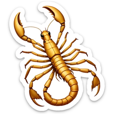 Scorpion with a bow sticker