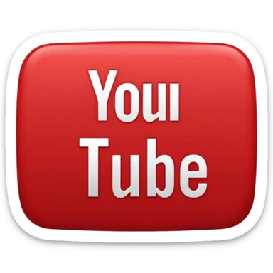 YouTube logo in text  sticker