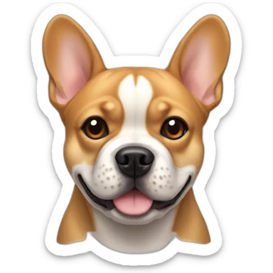 french bulldog shiba inu mix sticker