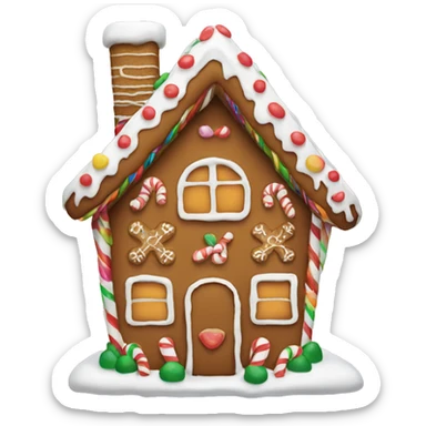 Gingerbread house sticker