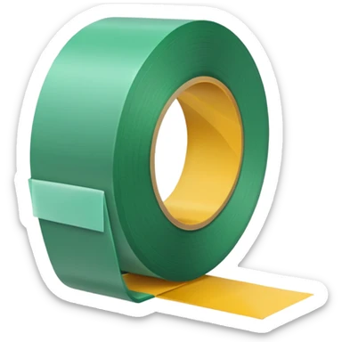 make light Green wide tape sticker