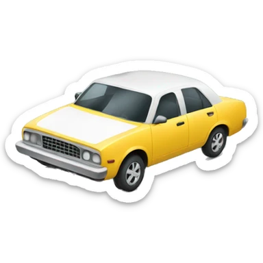 car holding a phone  sticker