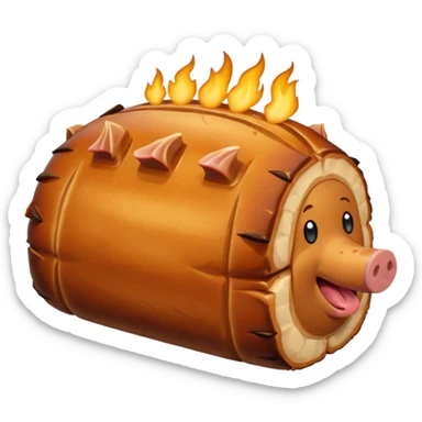 a roasted joint of pork sticker