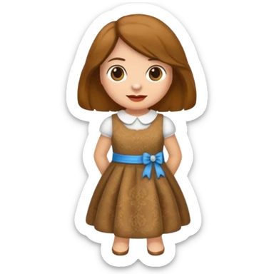 Bassotto seduto con vestito di lana sticker