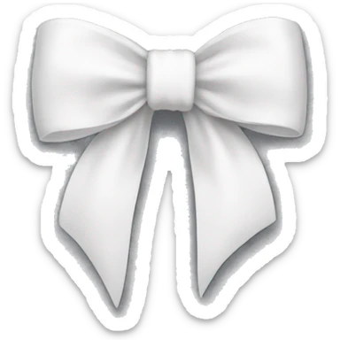 white bow sticker