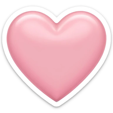 Pastel pink heart sticker