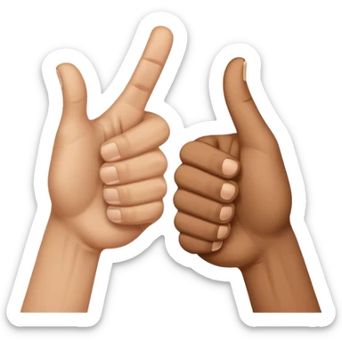 👍 and 👎 combined together sticker