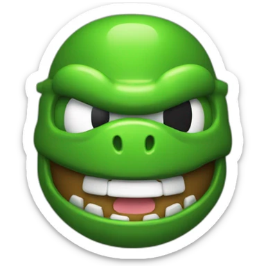 Yoshi doomguy sticker