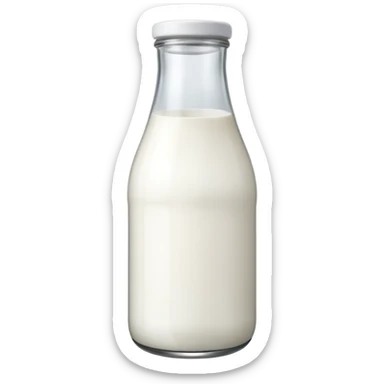 Milk bottle sticker