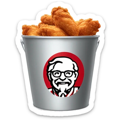 KFC chicken bucket sticker