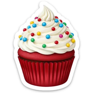 Red velvet cupcake  sticker