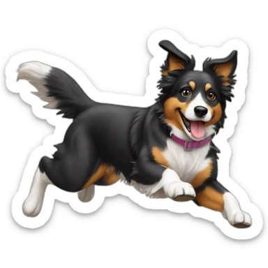 agility Aussie dog sticker