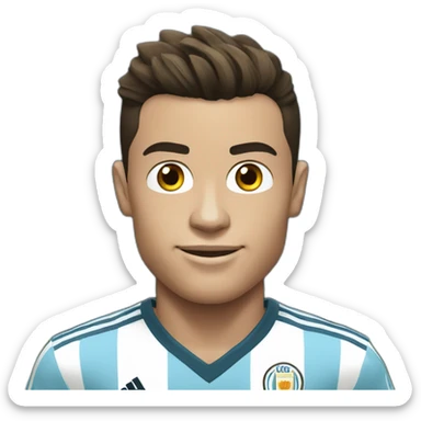 Cristiano Ronaldo in Argentina jersey sticker