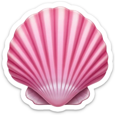 pink seashell sticker