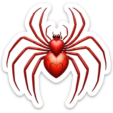 Spider heart  sticker
