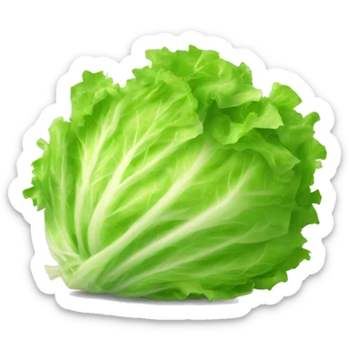 Shredded lettuce sticker