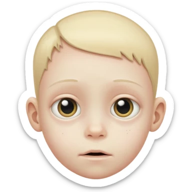 criança com corpo extremamente magro sticker