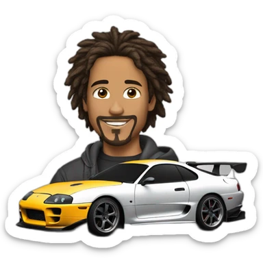 Supra MK4 de fast and furious sticker