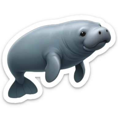 African Manatee sticker