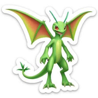 Full body shiny cl Flygon-Scyther-grovyle sticker