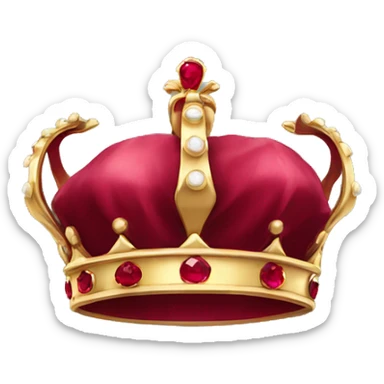 RED RUBY CROWN sticker