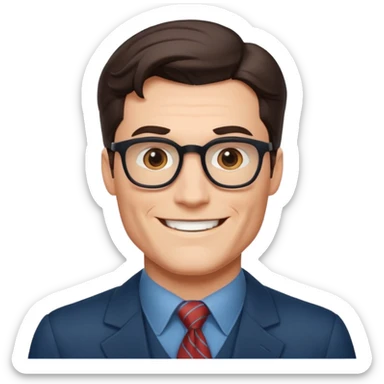clark kent smiling  sticker