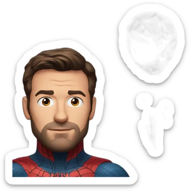 Spider man as Ben affleck sticker