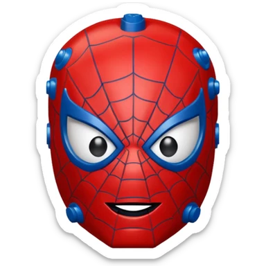 Spiderman Lego head sticker