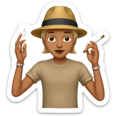 a big blunt dancing sticker